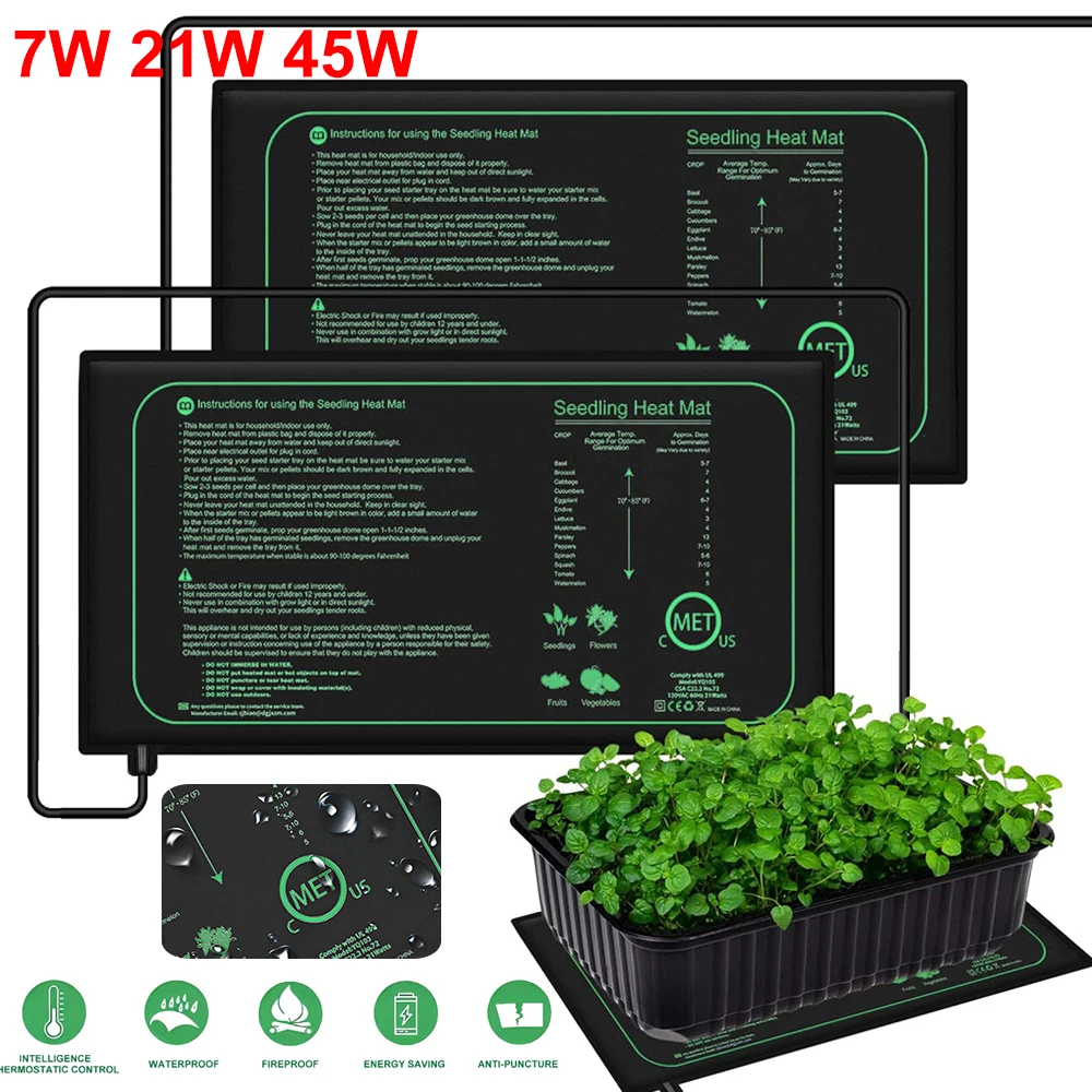 Plant Growth Regulator - 10/25/50CM 묘목 히트 매트 실내 식물