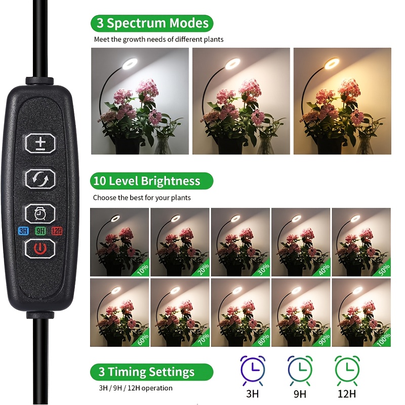 2-in-1 LED 식물등 & 독서등 48 LED 풀  - Plant Growth Regulator 리뷰 및 가격