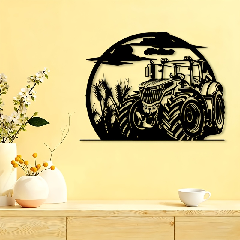브랜드 러스틱 트랙터 금속 벽 장식 농가 철 조각품 빈 - Agriculture Farm House 리뷰 및 가격